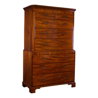 English Tallboy Cupboard, Early 1800s For Sale