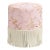 Cloth & Company Fringe Ottoman in Crane Flock Pink For Sale - Image 4 of 5