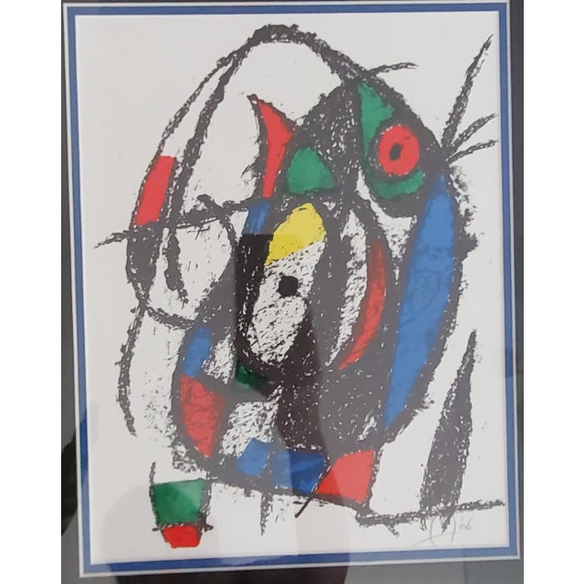 1970s Hand Signed Joan Miro Lithograph For Sale - Image 5 of 10