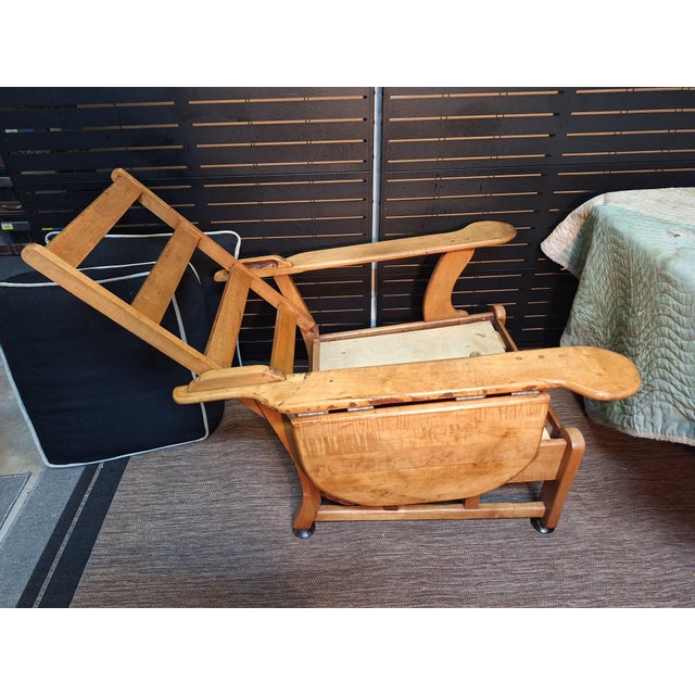 Copper This Vintage Paddle-Arm Morris Style Recliner Chair For Sale - Image 8 of 11