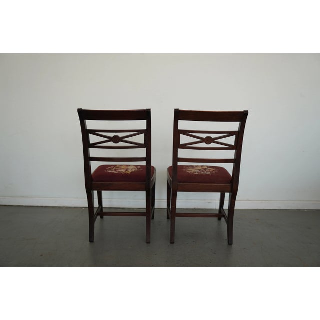 Vintage Federal Revival Dining Chairs (Set of 4) For Sale - Image 4 of 15