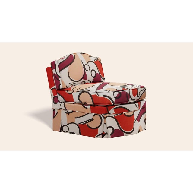 Contemporary Grenadine Felix Slipper Chair by Ceraudo For Sale - Image 3 of 8