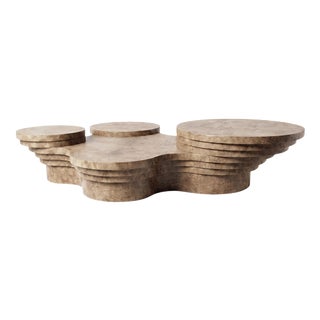 Slice Me Up Coffee Table in Eucalyptus Pomele Wood by Pietro Franceschini For Sale