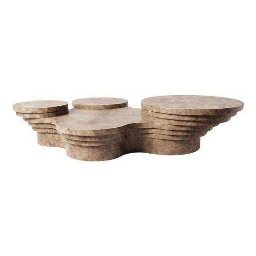 Slice Me Up Coffee Table in Eucalyptus Pomele Wood by Pietro Franceschini For Sale
