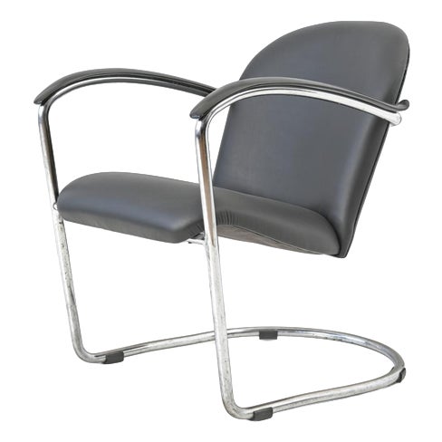 Model 414 Cantilever Armchair by Wilhem Gispe, Netherlands, 1935 For Sale