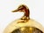 Vintage Gilded Ball Shape Ice Bucket with Duck Head Top Handle attributed to Hans Turnwald for Freddotherm, Switzerland, 1970s For Sale - Image 6 of 7