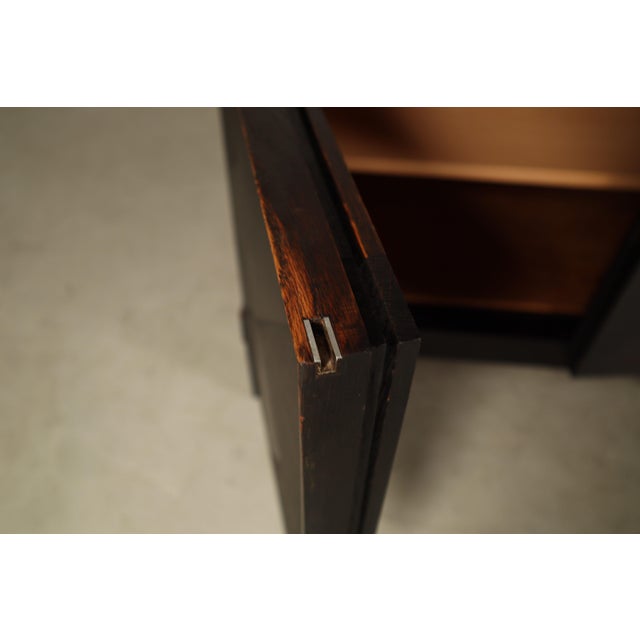 Brutalist Ebonized Sideboard by Jean Batenburg for Mi Belgium, 1960s For Sale - Image 9 of 18