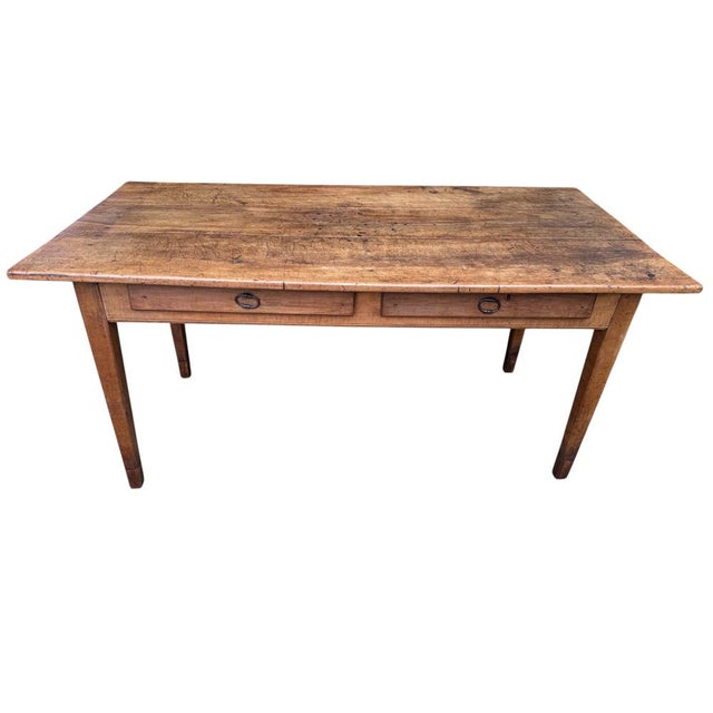Louis Philippe Farmhouse Table in Cherry Wood, 1880 For Sale - Image 14 of 18
