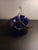 1980s 1980s Signed Flygsfors Coquille Sweden Cobalt Glass Basket For Sale - Image 5 of 8