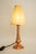 Art Deco Copper Table lamp with fabric shade vienna around 1920s. Polished and stove enameled. The fabric shade is...