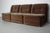This modular sofa was made in Germany in the 1970s. It features three elements covered in brown / green velvet fabric...