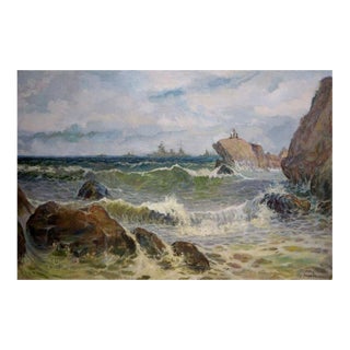 Oil Painting Raging Pestilence O. Stoyanova For Sale