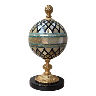 Laureate Clemantis Malerba Bronze Art Deco Ornament For Sale