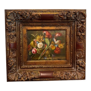 1940s Emil Kosa Jr. Oil Bird Painting For Sale