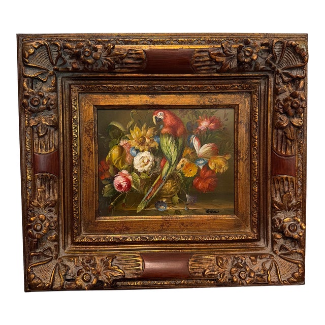 1940s Emil Kosa Jr. Oil Bird Painting For Sale