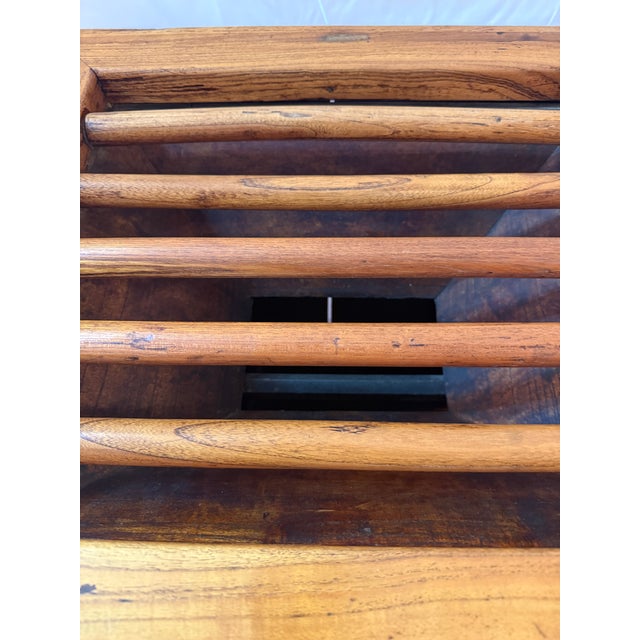 Antique Chinese Elm Ventilated Food Safe Cabinet C. 1900-1930 For Sale - Image 16 of 16