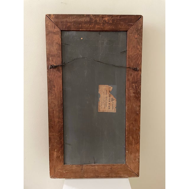 Green Victorian Floral Still Life Oil Painting on Board, Dated April 9, 1890, Original Gilt Gesso Frame For Sale - Image 8 of 11