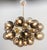Italian 21st Century Ovale Natural Brass Smoky Murano Sputnik Chandelier by Fabio LTD For Sale - Image 3 of 6