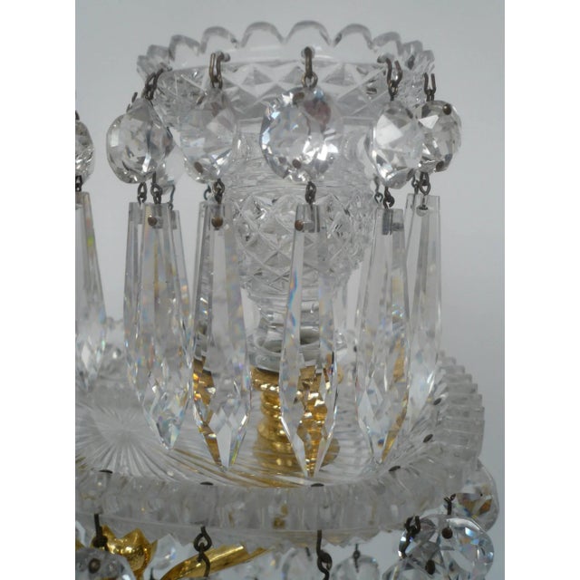English Regency Cut Glass Candelabra Attributed to John Blades - A Pair For Sale - Image 4 of 9