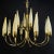 The unusual chandelier is a real classic from the 50s. The lamp is attributed to Ernest IGL from Hillebrand. The...