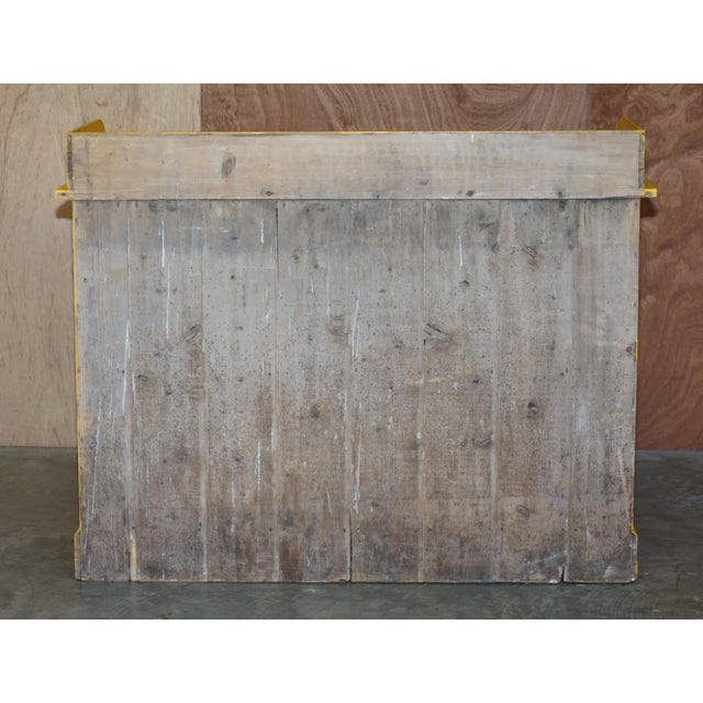 Antique Hungarian Hand Painted Yellow Pine Kitchen Sideboard, 1880s For Sale - Image 10 of 16
