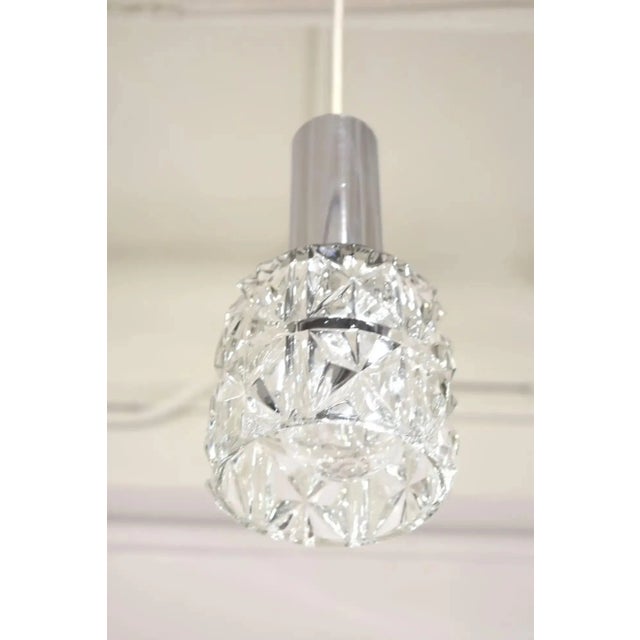 1970s Set of Five Mid-Century Art Glass Pendants Attributed to Doria For Sale - Image 5 of 7