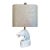 1950s Ceramic Roman Horse Head Lamp & Shade by Phil-Mar Lamps For Sale