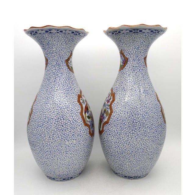 Antique Japanese Porcelain Vases from Petrus Regout Maastricht, Holland, 1890s, Set of 2 For Sale - Image 4 of 10