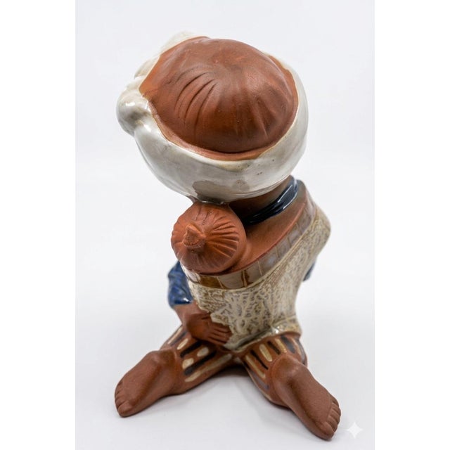 Vintage Seto Craft k.k. Japanese Figurine - Girl With Baby & Drum For Sale - Image 4 of 4