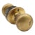 Vintage 1.625 In. Classic Brass Passage Door Knob Set For Sale