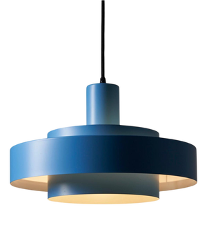 Blue Equator Pendant attributed to Jo Hammerborg for Fog & Mørup, 1968