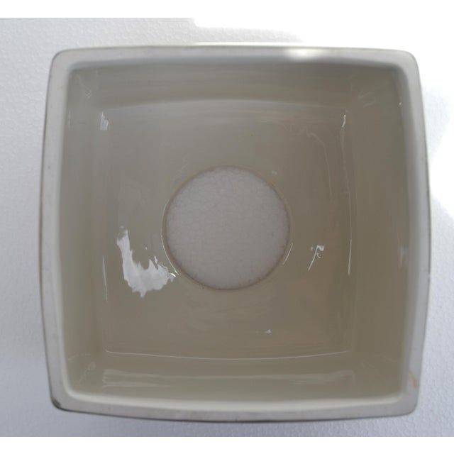 Late 20th Century Luxury Ceramic Decorative Floral Tissue Box Cover For Sale - Image 9 of 13