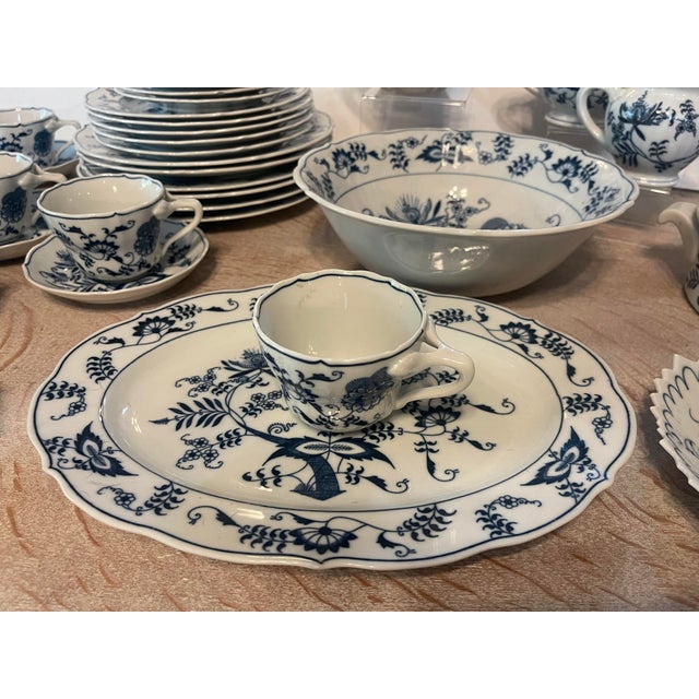 From a prestigious Estate in Gold Coast Florida. This vintage Blue Danube Japan 53 piece set is a beautiful addition to...