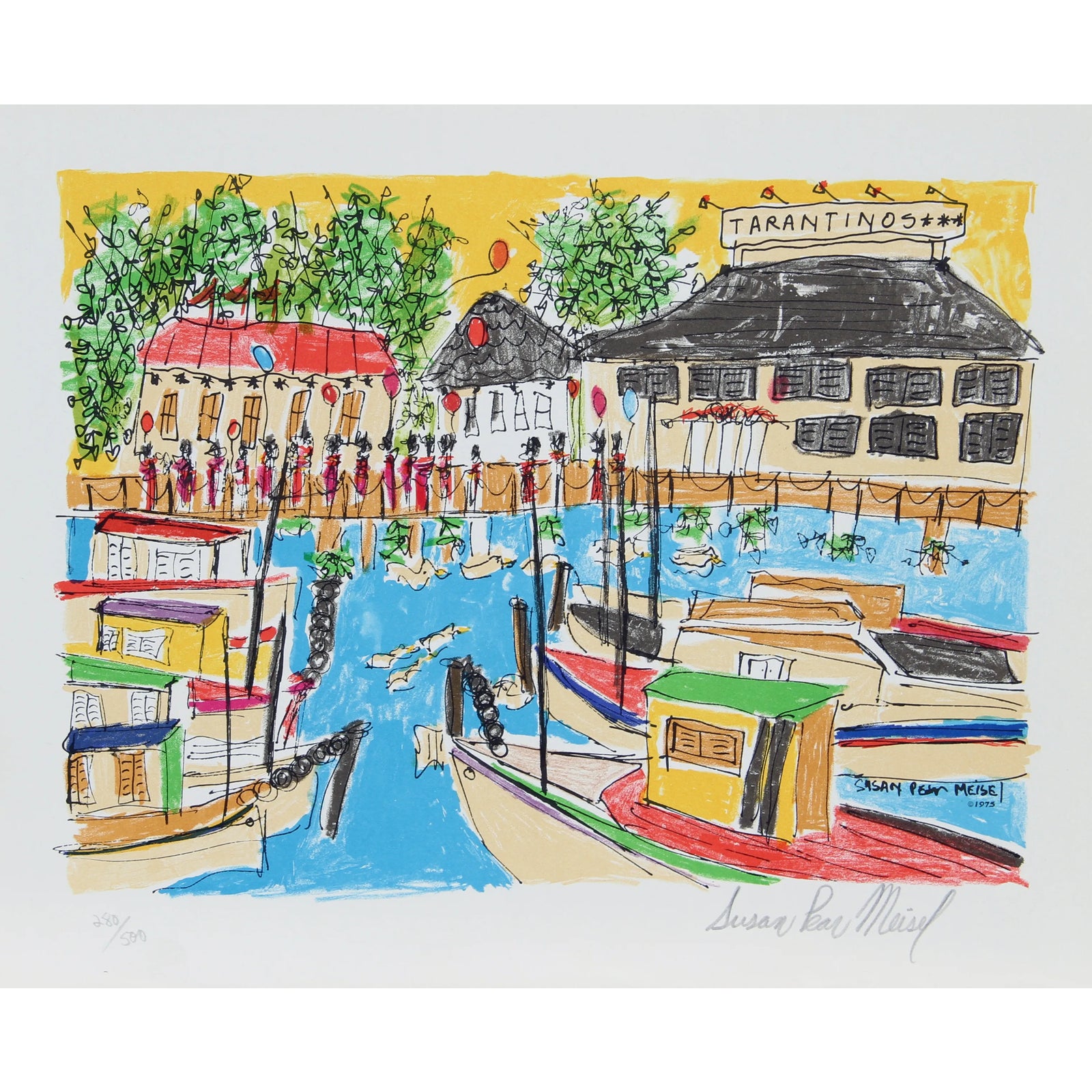 Susan Pear Meisel Tarantino's Lithograph | Chairish