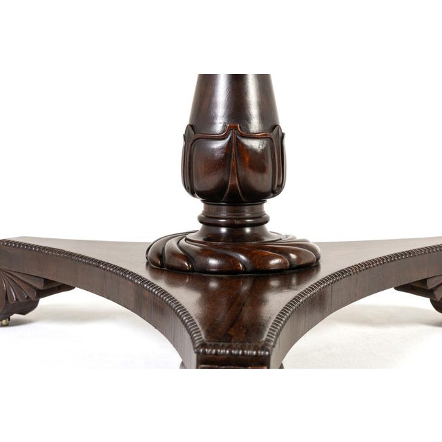 19th century scottish regency rosewood centre table a 19th century labelled scottish regency rosewood centre table by p&r...