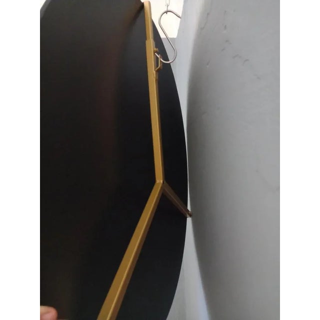 Convex Blue Mirror with Adjustable Iron Structure For Sale - Image 9 of 10