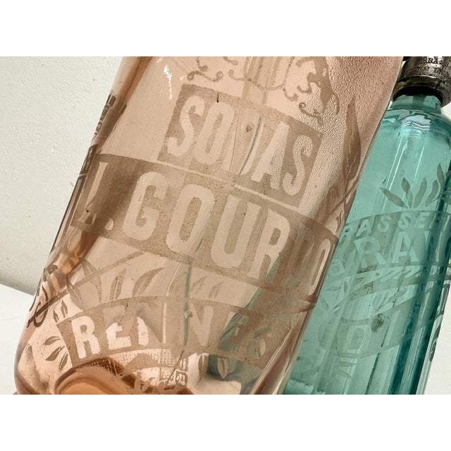 French Art Deco Soda Syphons, 1920s, Set of 2 For Sale - Image 10 of 13