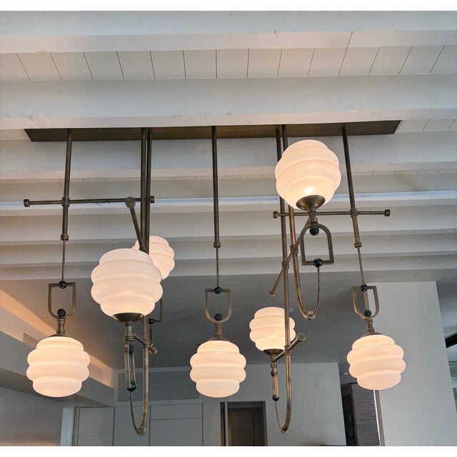 Contemporary Custom Luminous Suspension Lamp by Hommes Studio in Portugal For Sale - Image 3 of 6