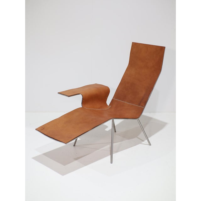 Pastoe Leather LL04 Lounge Chair by Maarten Van Severen for Pastoe, 2000s For Sale - Image 4 of 18