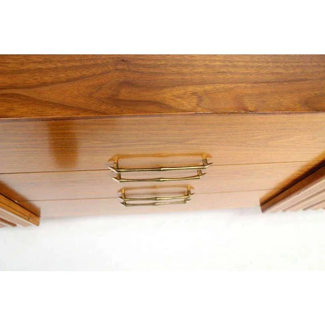 Mid 20th Century 20th Century Danish Modern Long Walnut Dresser For Sale - Image 5 of 11