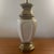 Traditional Vintage Stiffel Cream Lenox Porcelain and Brass Table Lamp For Sale - Image 3 of 8