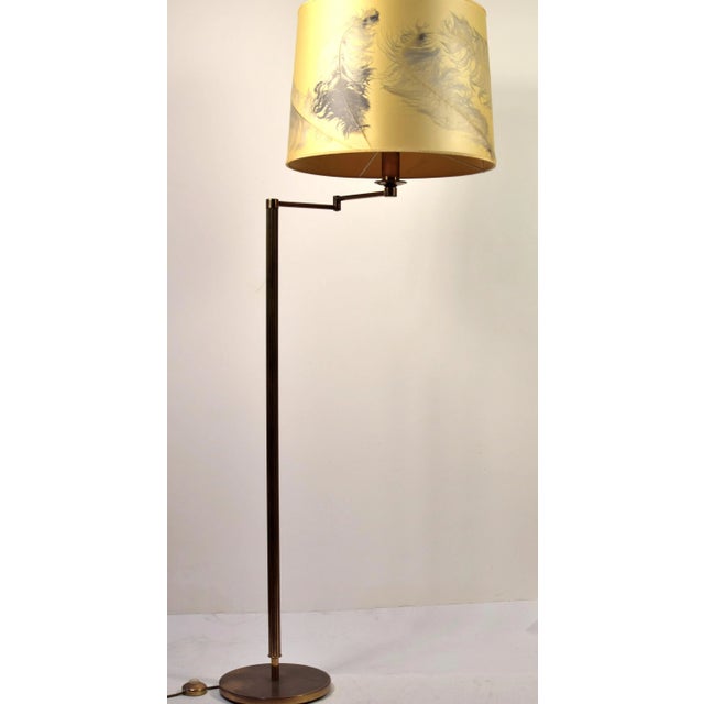 Gold Austrian Floor Lamp, 1960s For Sale - Image 8 of 9