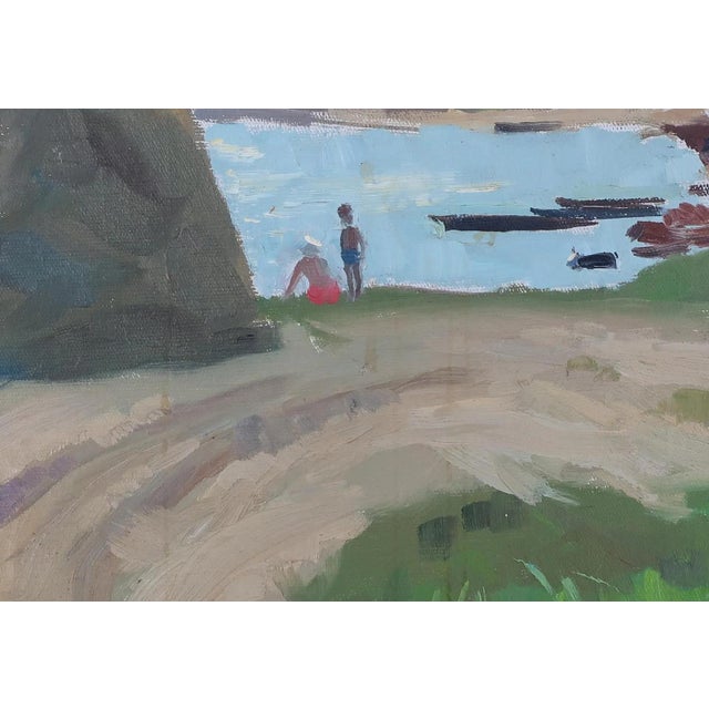 Ukrainian Impressionist Landscape Painting, 1970s Soviet Art 35-50 For Sale - Image 4 of 6