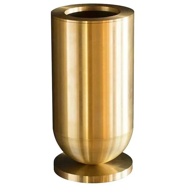 Not Yet Made - Made To Order Cofete Brass Vase by Jan Garncarek For Sale - Image 5 of 5