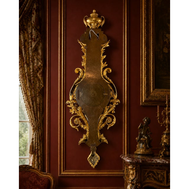 Metal 19thC Coeur Paris Louis XVI Gold Bronze Cartel Clock For Sale - Image 7 of 16