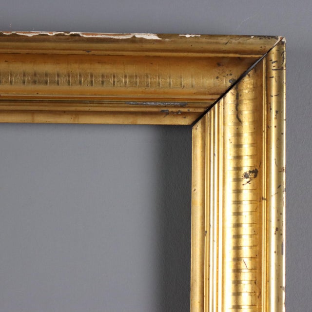 Empire Gilt Frame in Gold Leaf For Sale - Image 4 of 10
