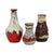 A lovely set of three rare "Fat Lava" vases—West German pottery dating from approximately the 1960s or 1970s—each marked...