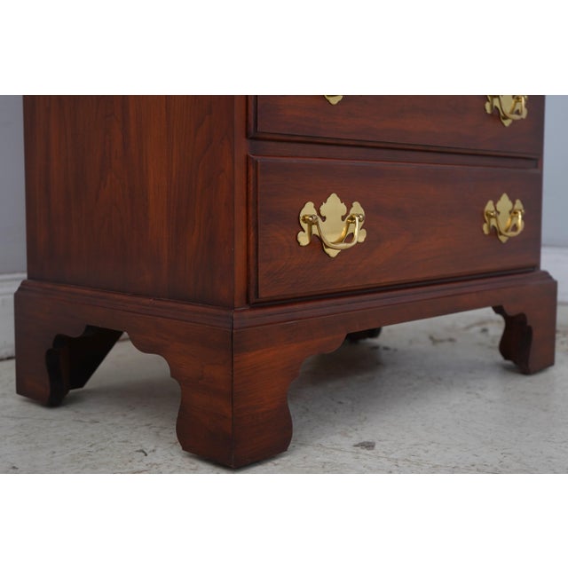 Wood Pair of Henkel Harris Cherry Nightstands For Sale - Image 7 of 18
