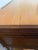 Traditional Vintage Edwardian-Style Oak Pedestal Desk With Casters For Sale - Image 3 of 10