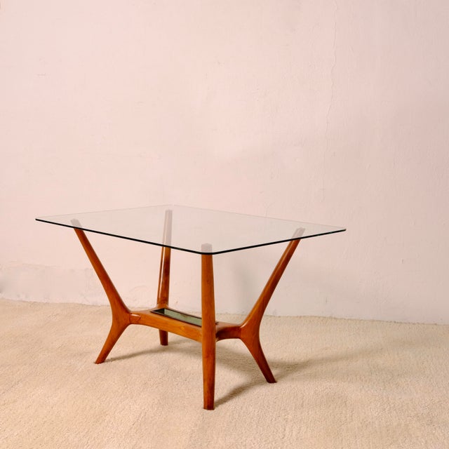 Coffee Table with a Glass Top, Italy, 1950s For Sale - Image 16 of 16